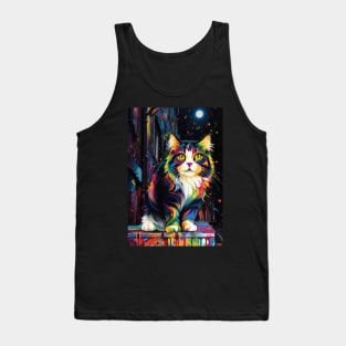 Maine Coon Cat Art Tank Top